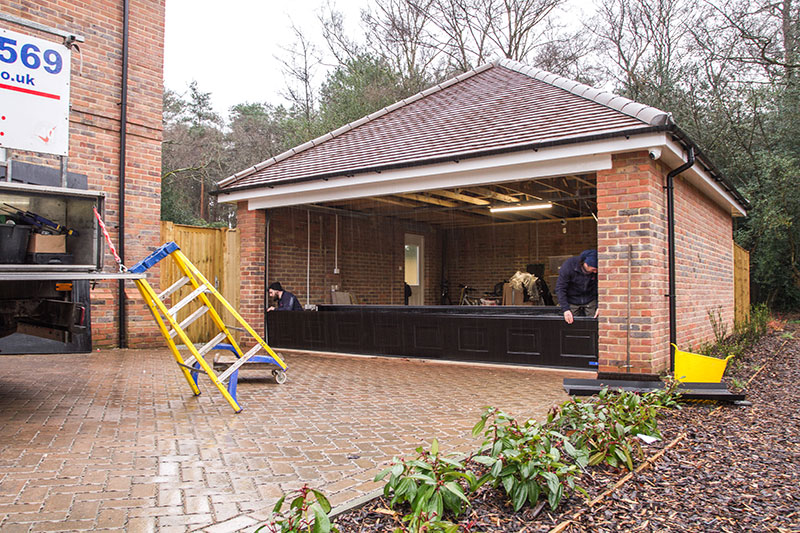Installation of the new double sized door
