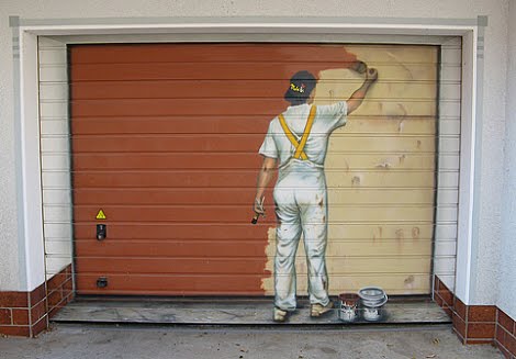 Painted door