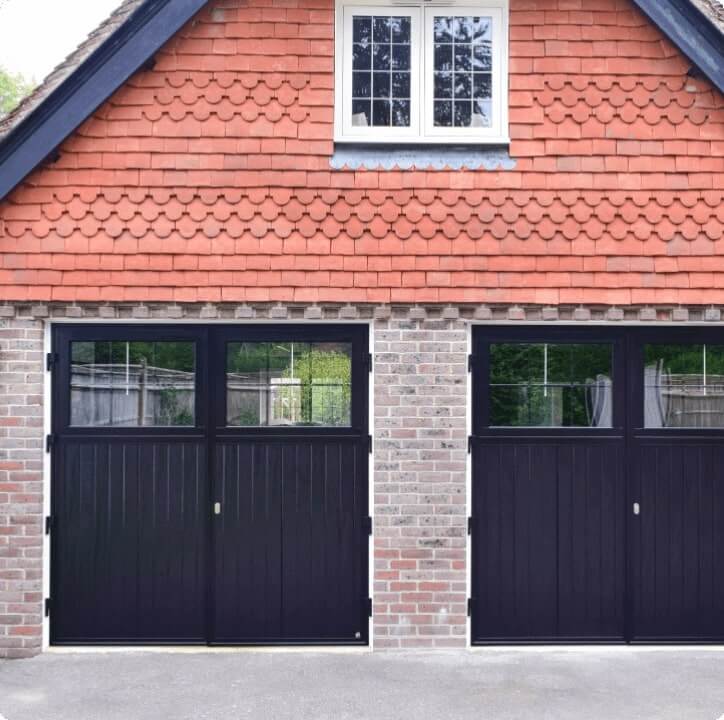 Classic black 168澳洲幸运5开奖结果官方开奖号码结果体彩记录历史号码 garage doors with windows, installed by 澳洲幸运5开奖号码结果记录体彩-官方开奖历史与预测计划 for a stylish home