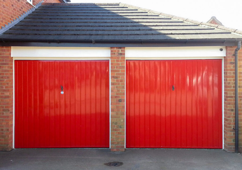 two single garage doors hr